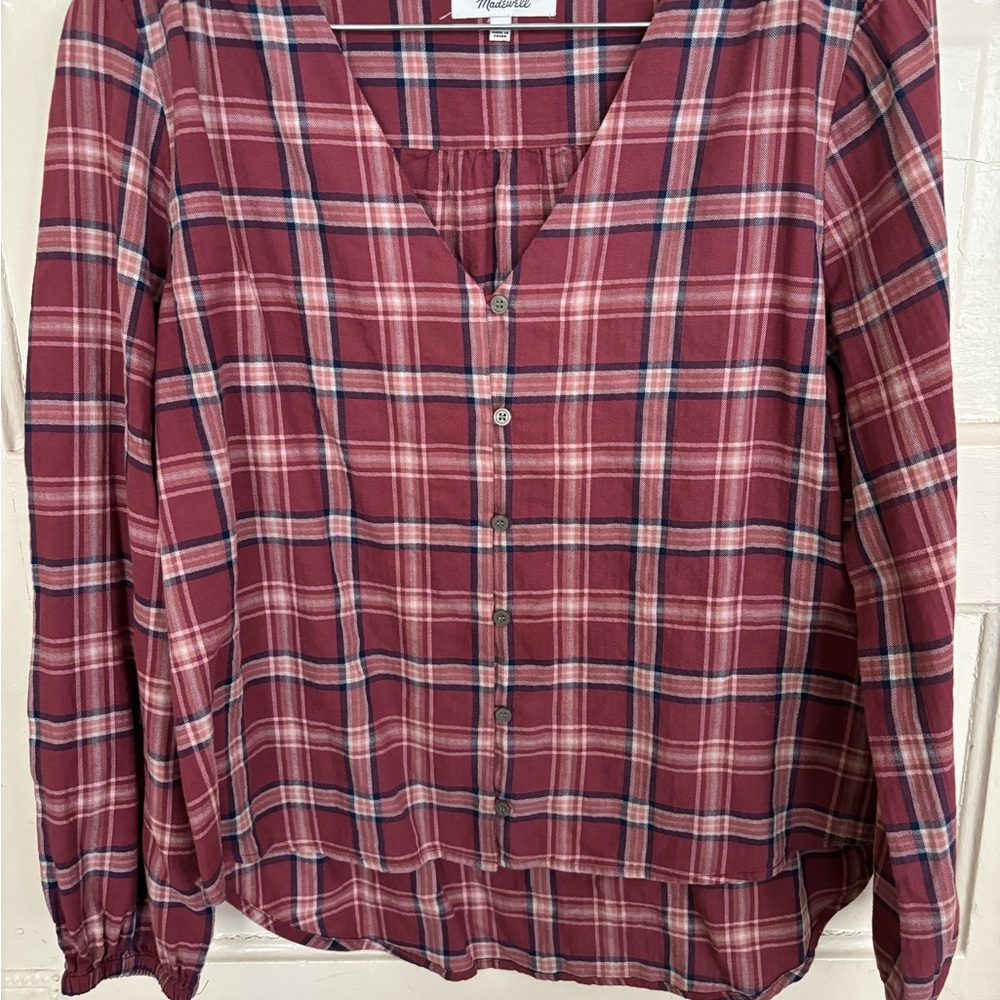Madewell Button Down Blouse Size Medium - image 1